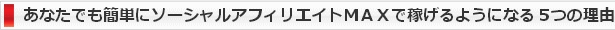 ソーシャルアフィリエイトMAX 評判